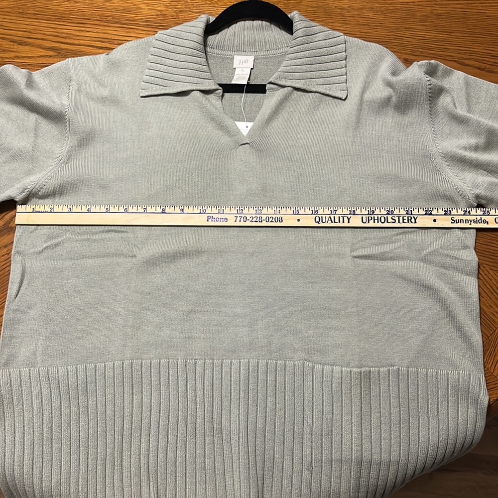 NWT J. Jill Lightweight Sweater. Frosted Fir Color. Women’s Size XL - Picture 9 of 10